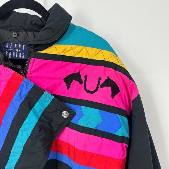 Kenny Rogers jacket size medium Millers harness west horse ranch western 90's - Picture 3 of 14